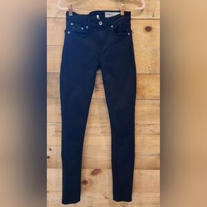 rag & bone Women’s Black High-Rise Skinny Jeans